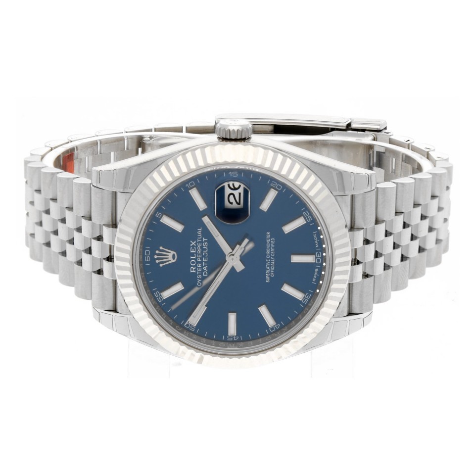 rolex datejust 41 blue index