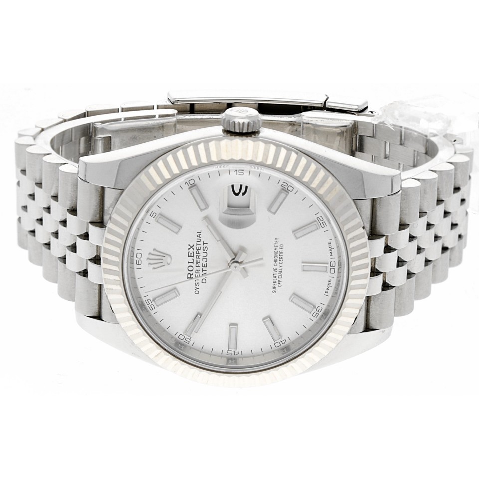 datejust 41 silver dial jubilee