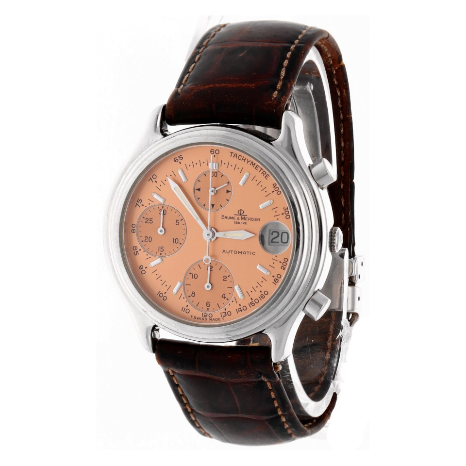 Baume & Mercier Baumatic Bronze wijzerplaat.