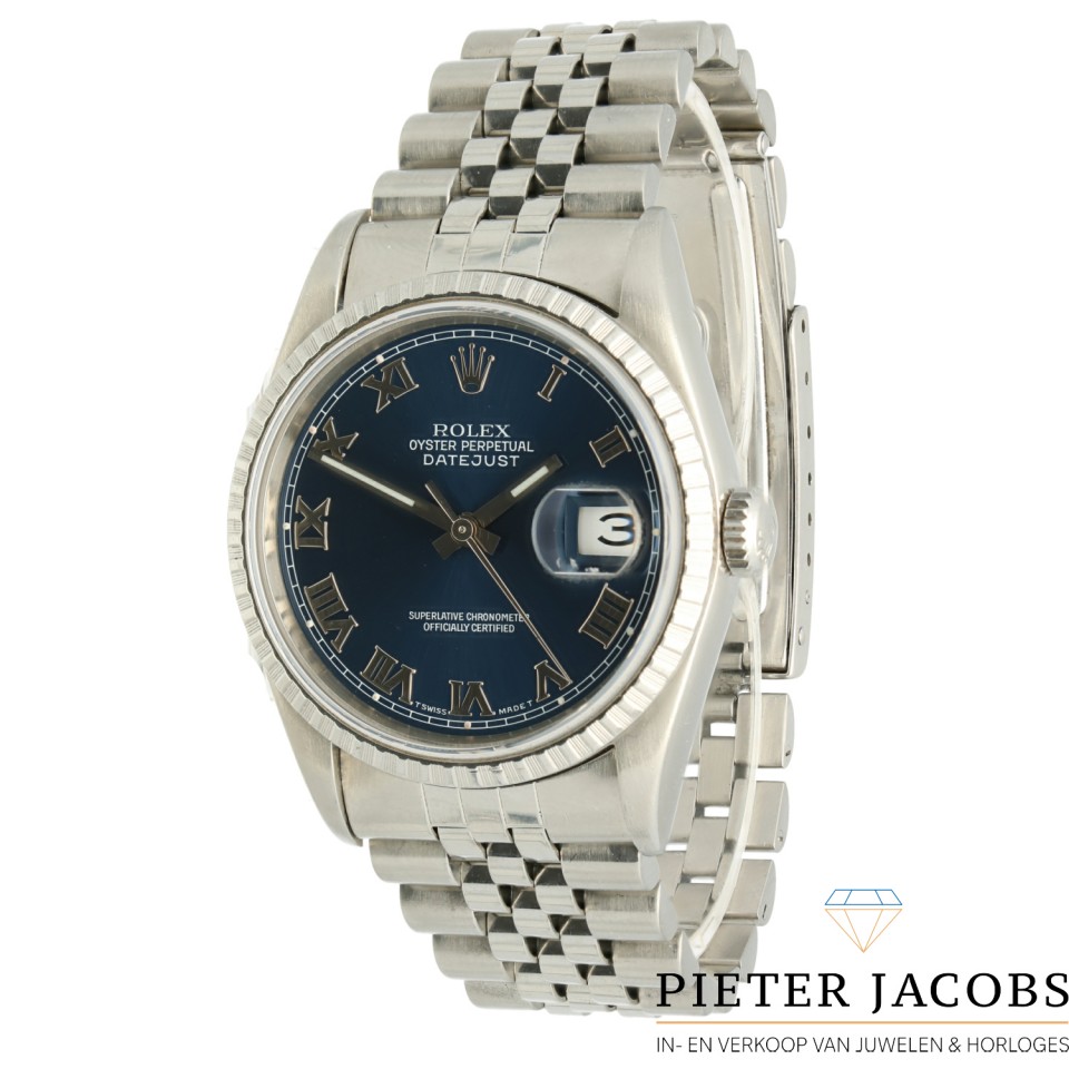 Rolex Datejust 36 Blue/Roman Ref. 16220