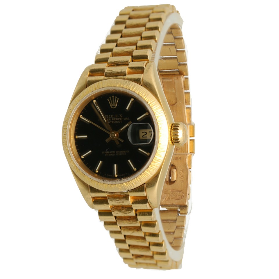 Rolex Lady-Datejust 26mm Bark 18K. Goud Ref.69178