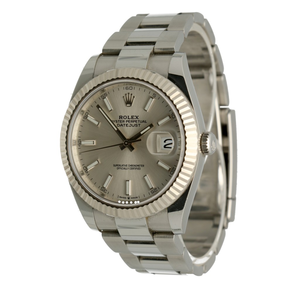 Rolex Datejust 41 Silver Index Ref.126334