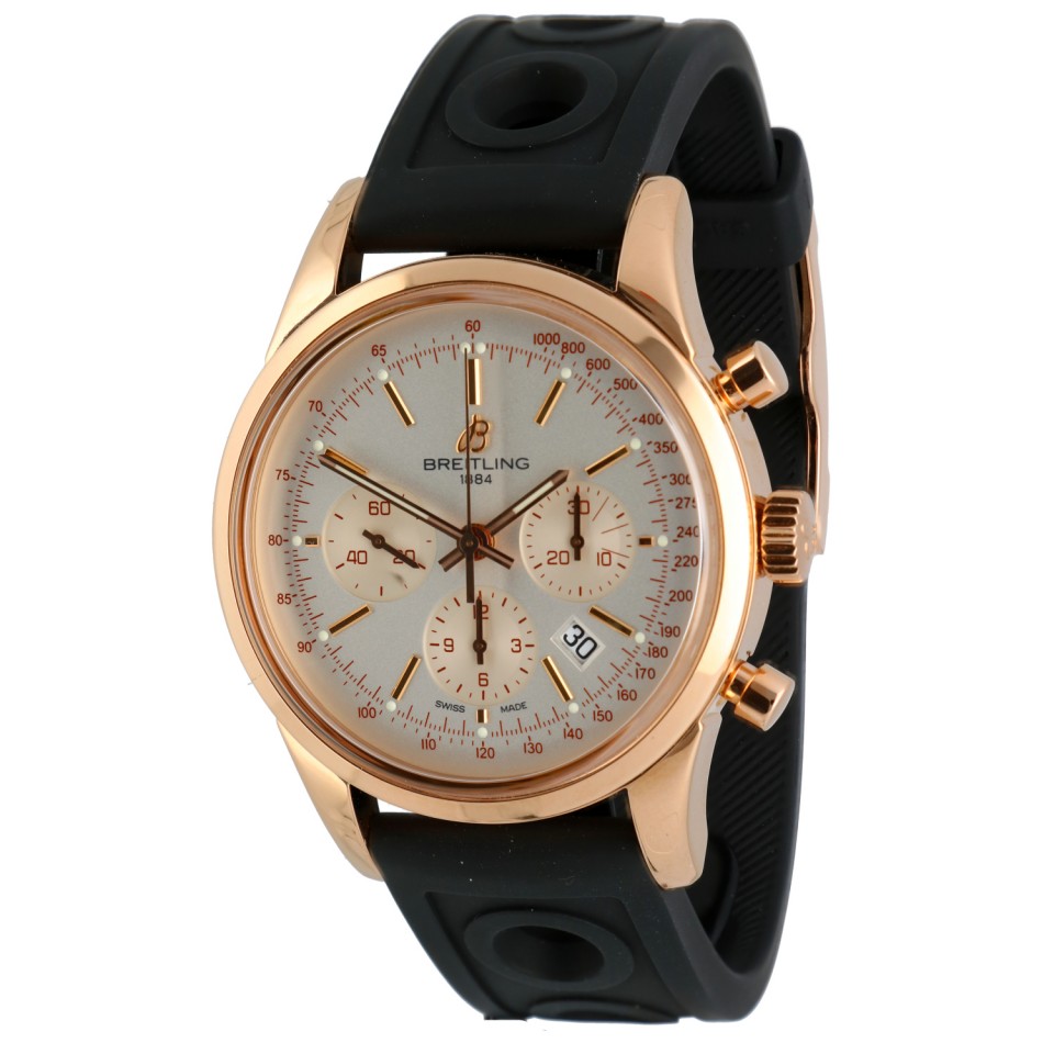 Breitling Transocean Chronograph Rosegold RB0152