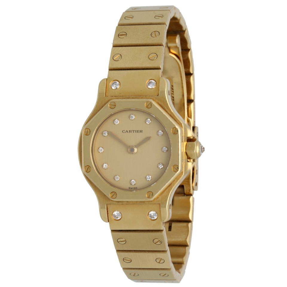 Cartier Santos Octagon 18K.Goud