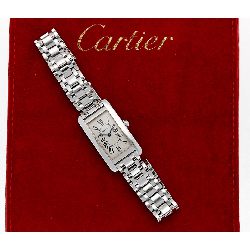 Cartier Tank AmÃ©ricaine 18Krt. witgoud
