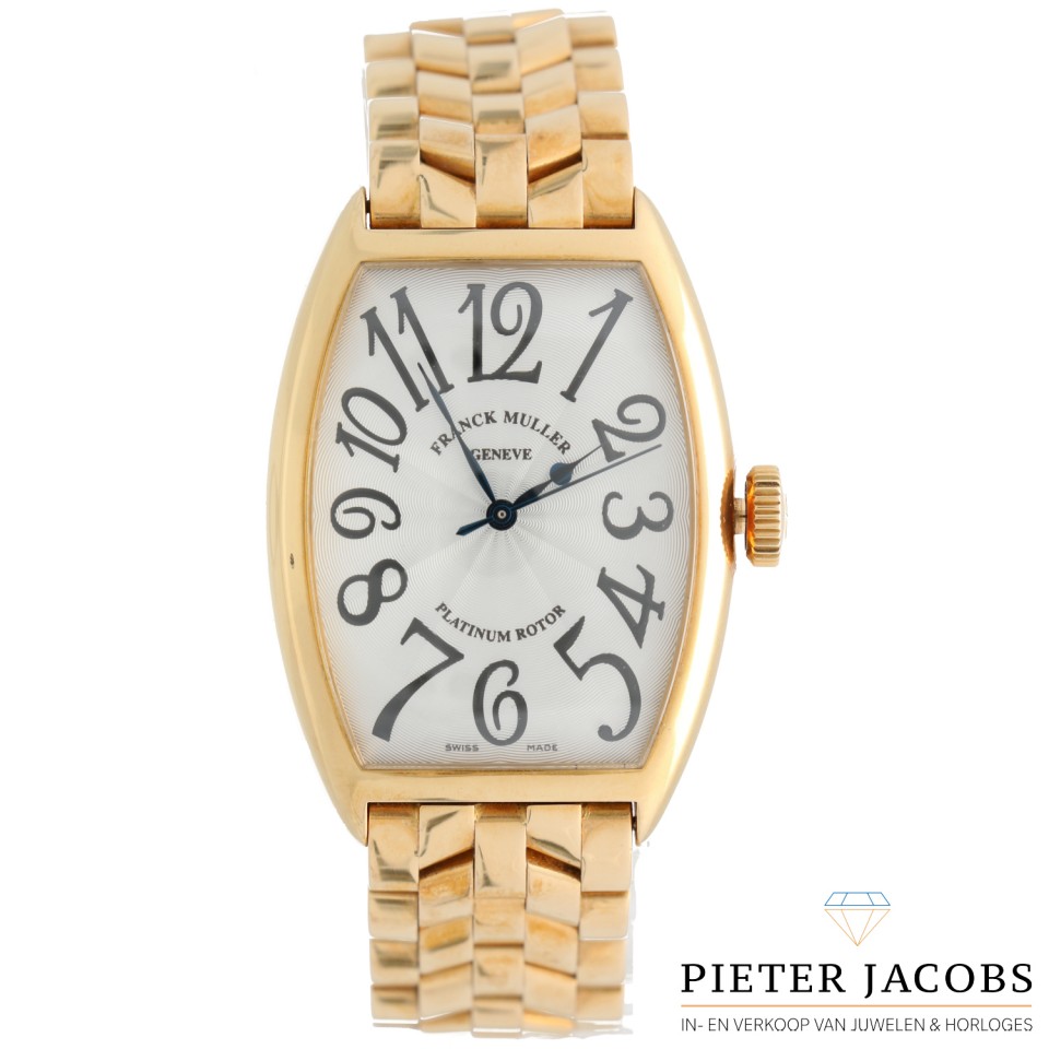 Franck Muller CintrÃ©e Curvex Platinum Rotor 18K.Goud