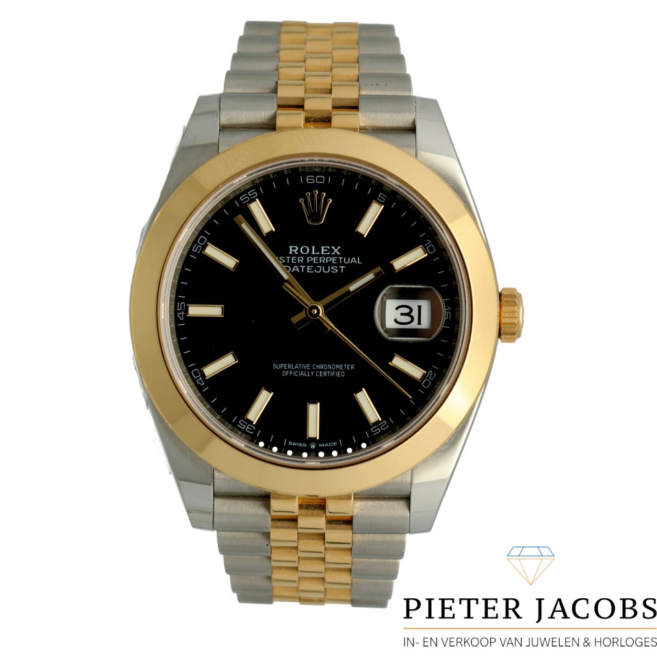 Rolex Datejust 41 Gold/Steel Black Dial