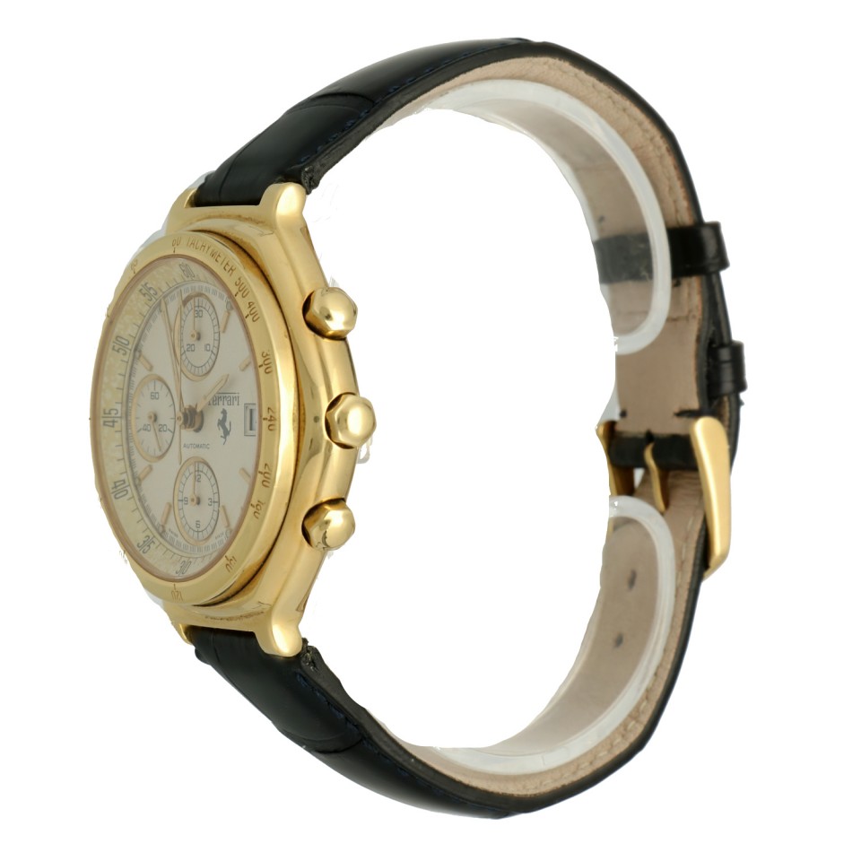 18 K. goud Ferrari By Cartier Chrono ''F40''