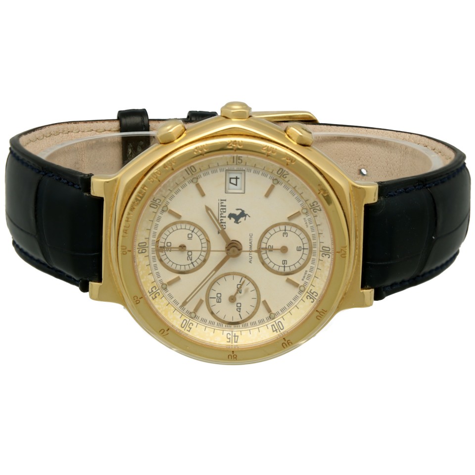 18 K. goud Ferrari By Cartier Chrono ''F40''