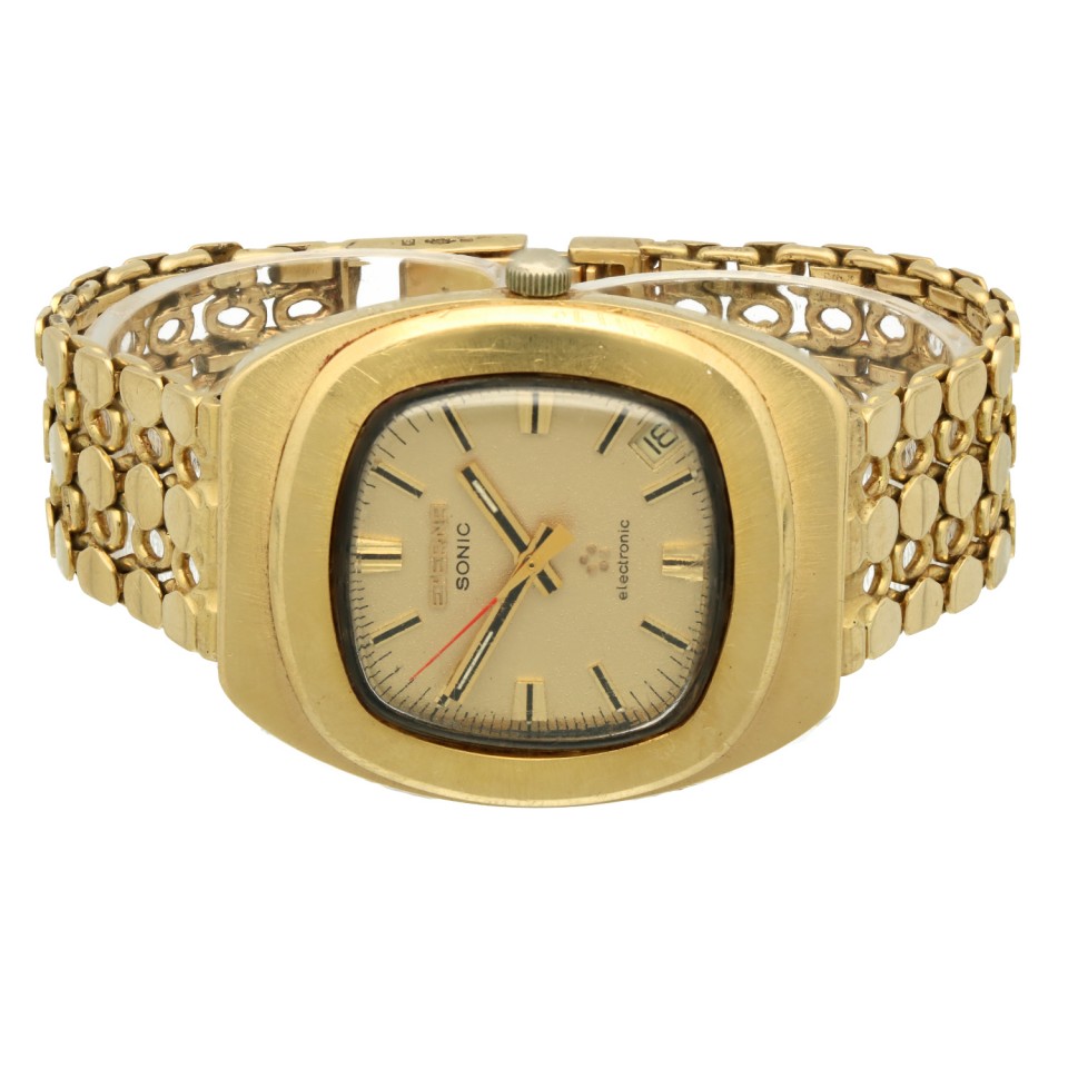 Eterna Sonic Electronic Vintage 18 K. Goud
