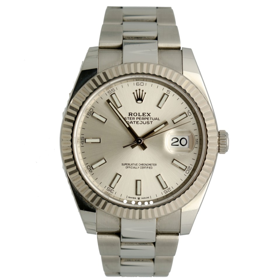 Rolex Datejust 41 Silver Index Ref.126334