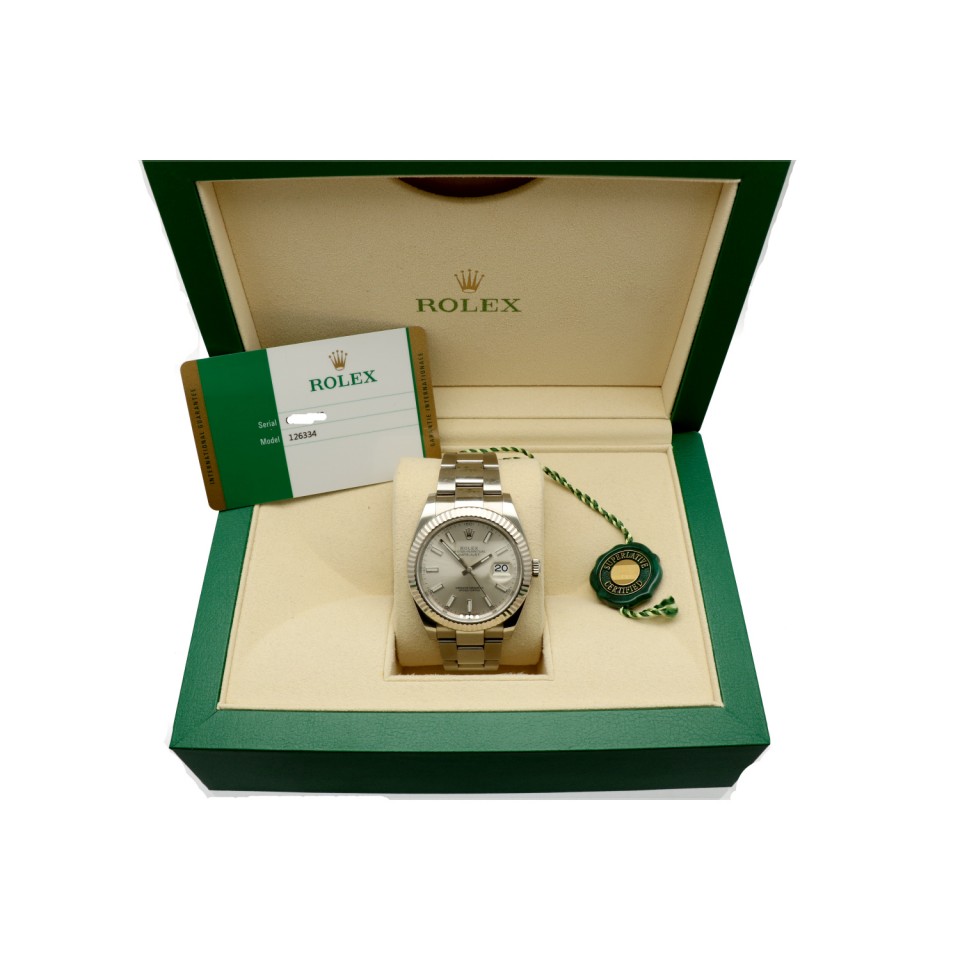 Rolex Datejust 41 Silver Index Ref.126334