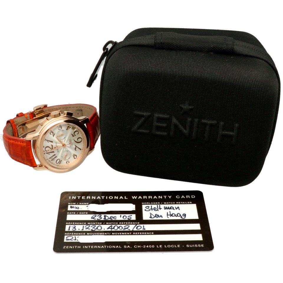 Zenith El Primero Chronomaster 18K. RosÃ© Goud