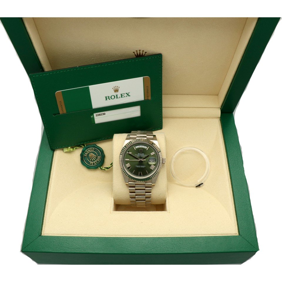 Rolex Day-Date 40 Olijf Groen Ref: 228239