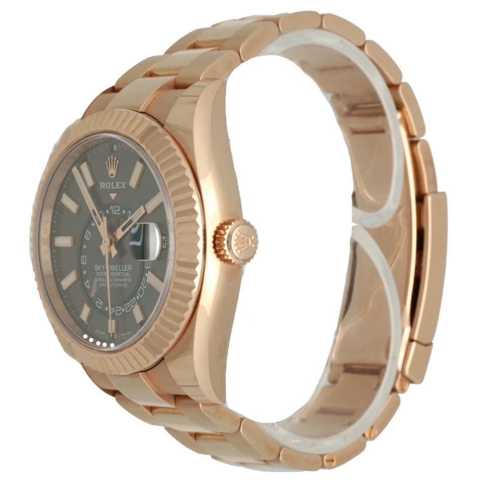 Rolex Sky-Dweller RosÃ© goud Rhodium Dial 2018 Full Set