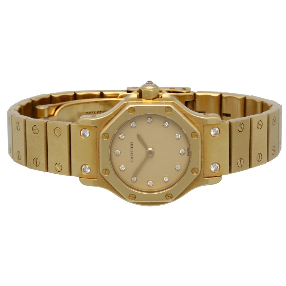 Cartier Santos Octagon 18K.Goud