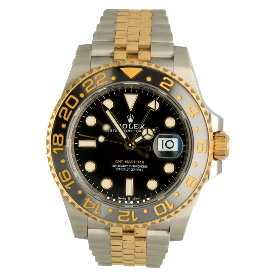 Rolex GMT-Master II Goud/Staal Ref.126713GRNR 99% Nieuw