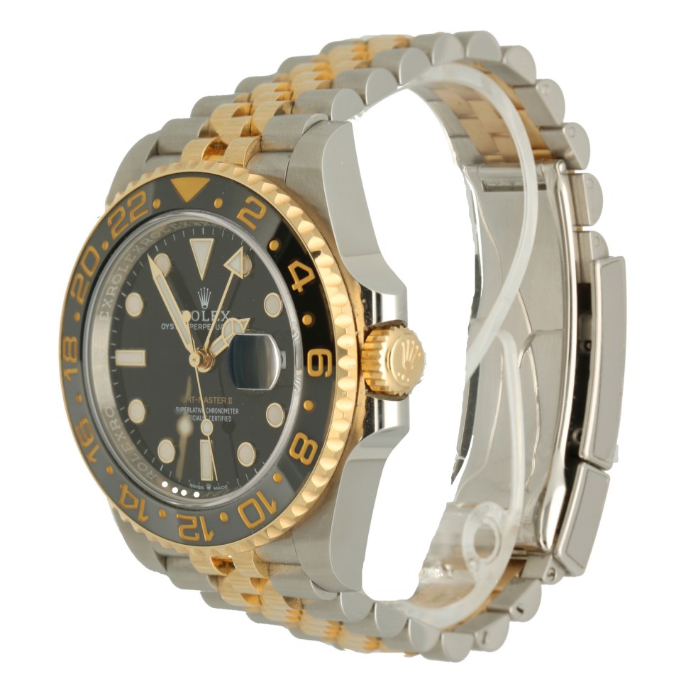 Rolex GMT-Master II Goud/Staal Ref.126713GRNR 99% Nieuw