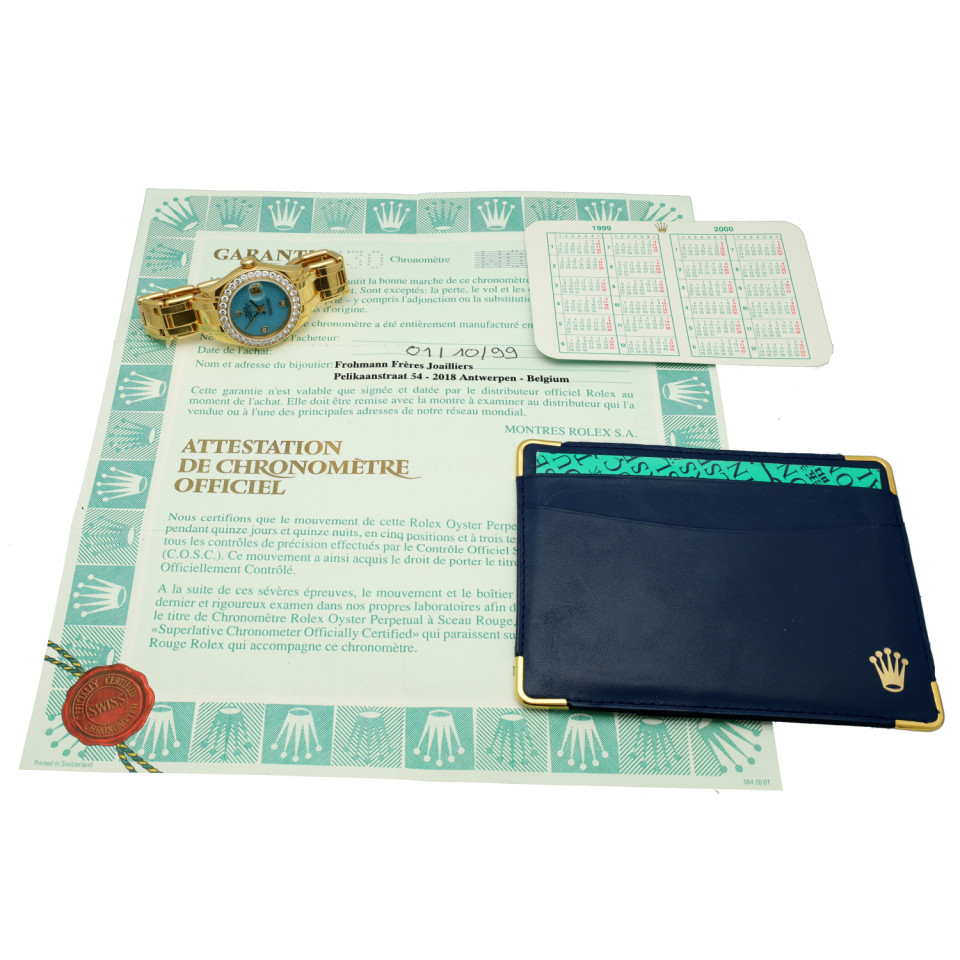 Rolex Lady-Datejust Pearlmaster Factory Tiffany dial