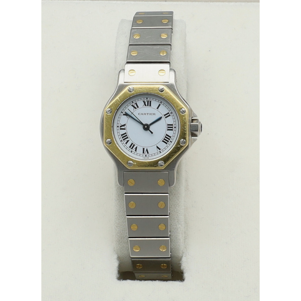 Cartier Santos Octagon Goud/Staal Ref.0907