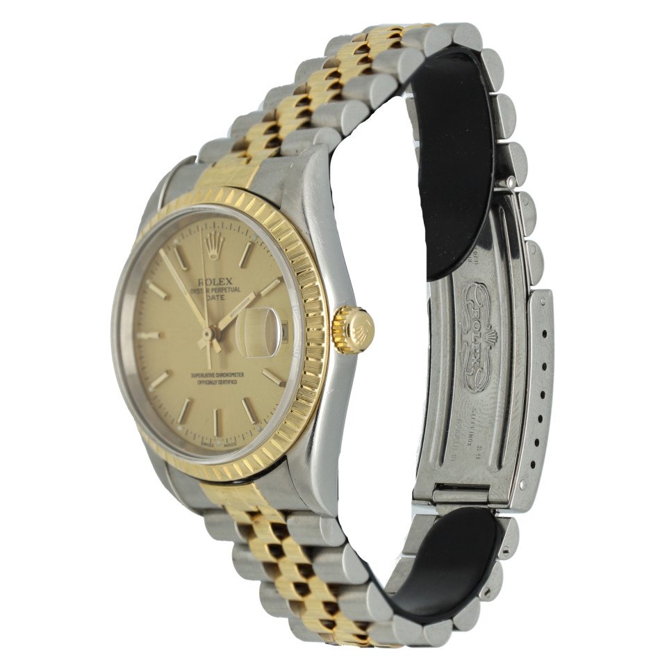 Rolex Oyster Perpetual Date 34mm Goud/Staal