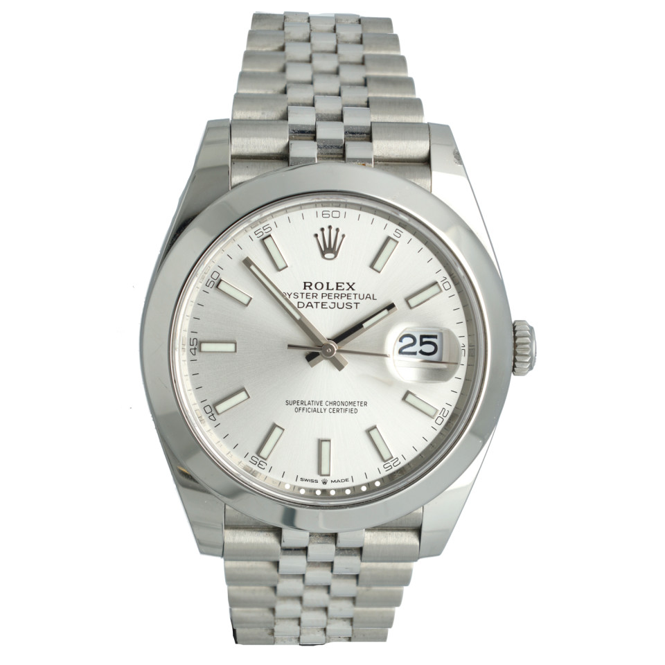 Rolex Datejust 41 Ref.126300 Silver Index Jubilee