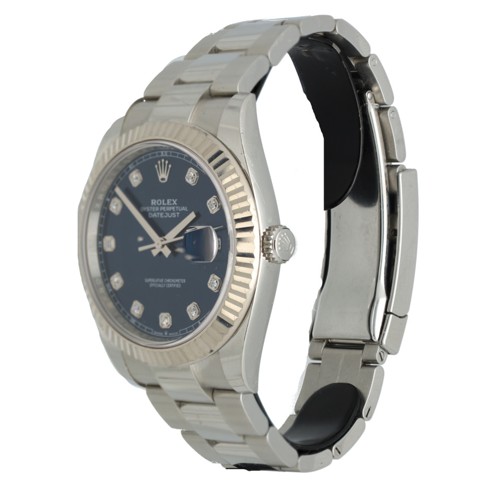 Rolex Datejust 41 Ref.126334 Blue/Diamonds
