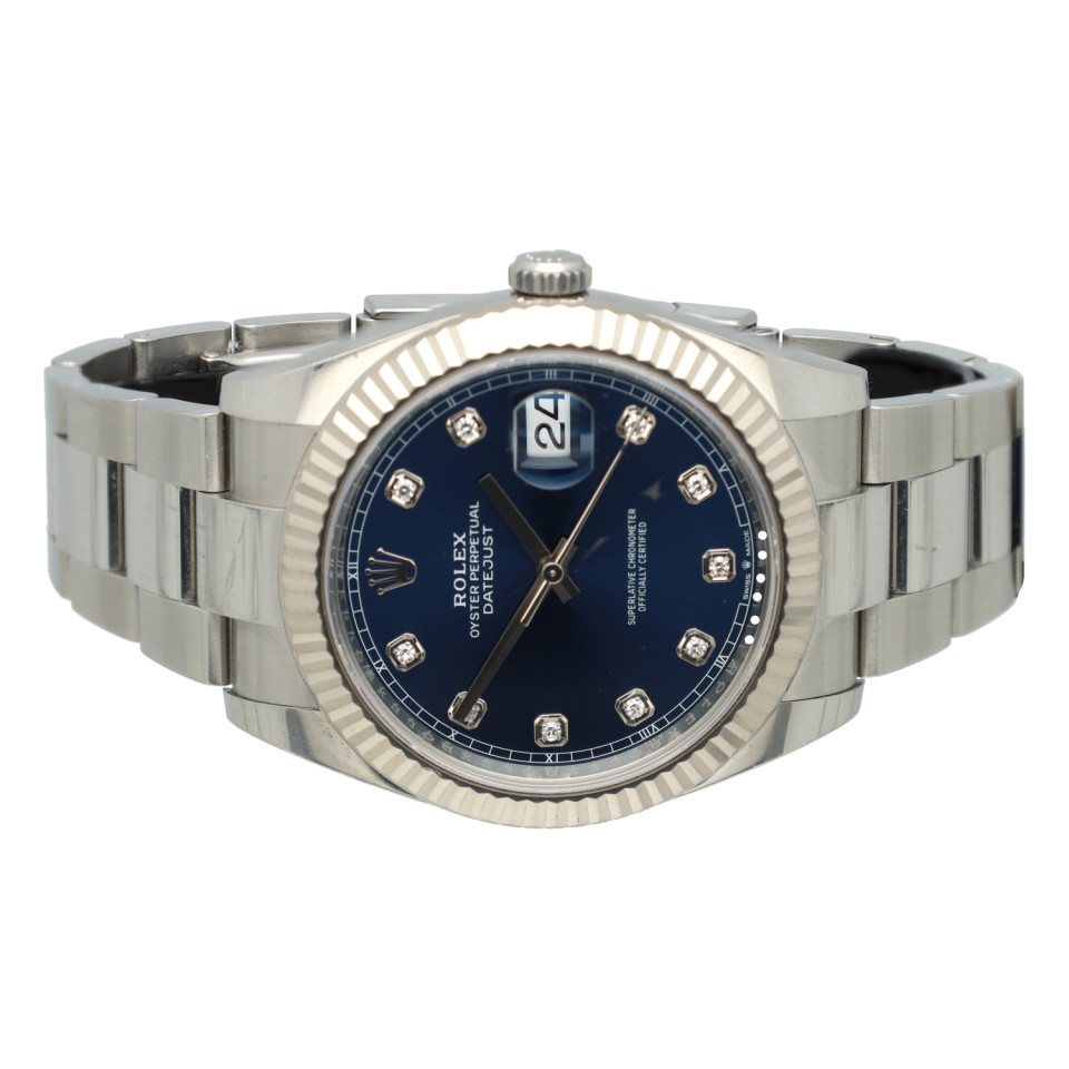 Rolex Datejust 41 Ref.126334 Blue/Diamonds