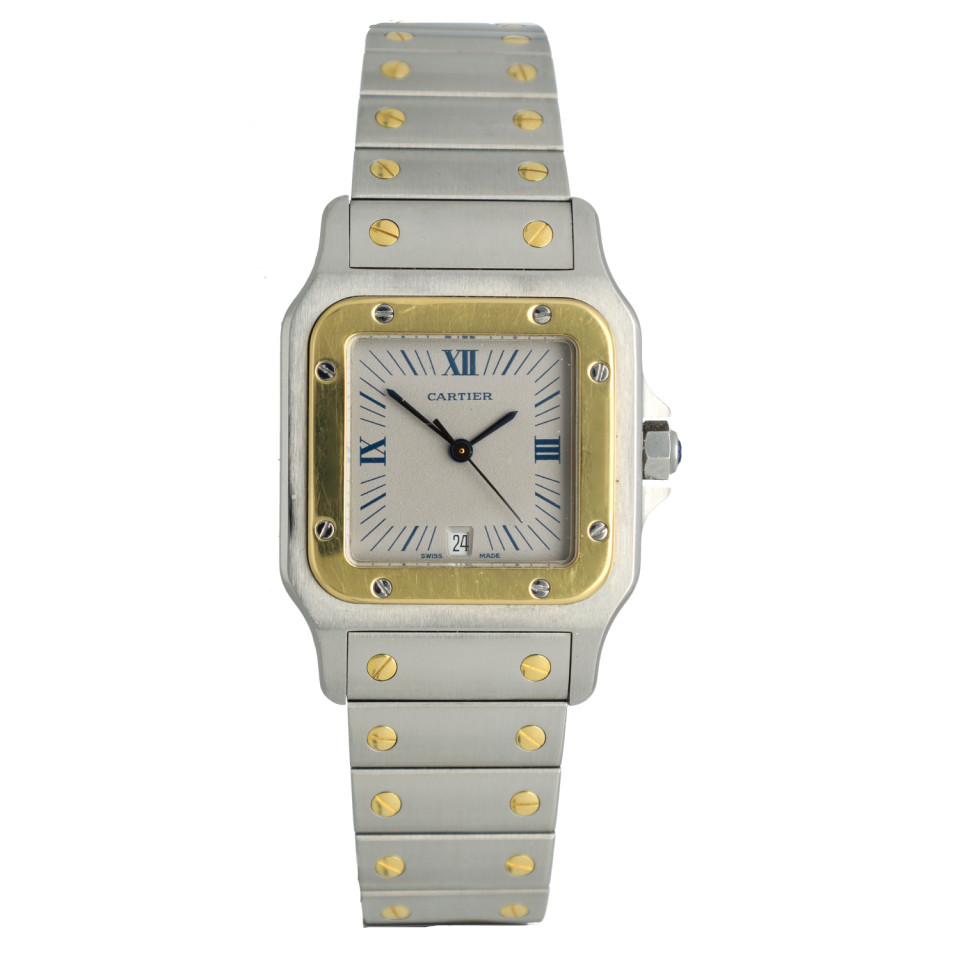 Cartier Santos Galbee Goud/Staal 187901