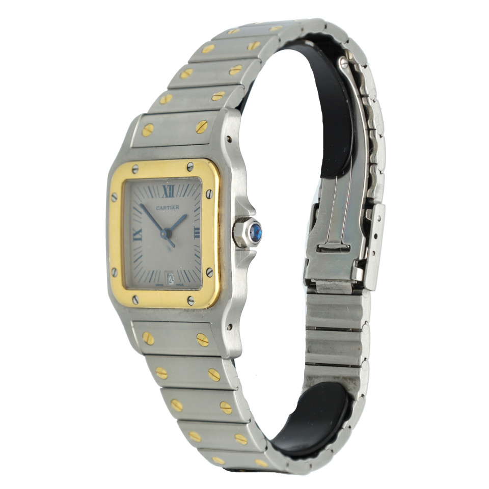 Cartier Santos Galbee Goud/Staal 187901