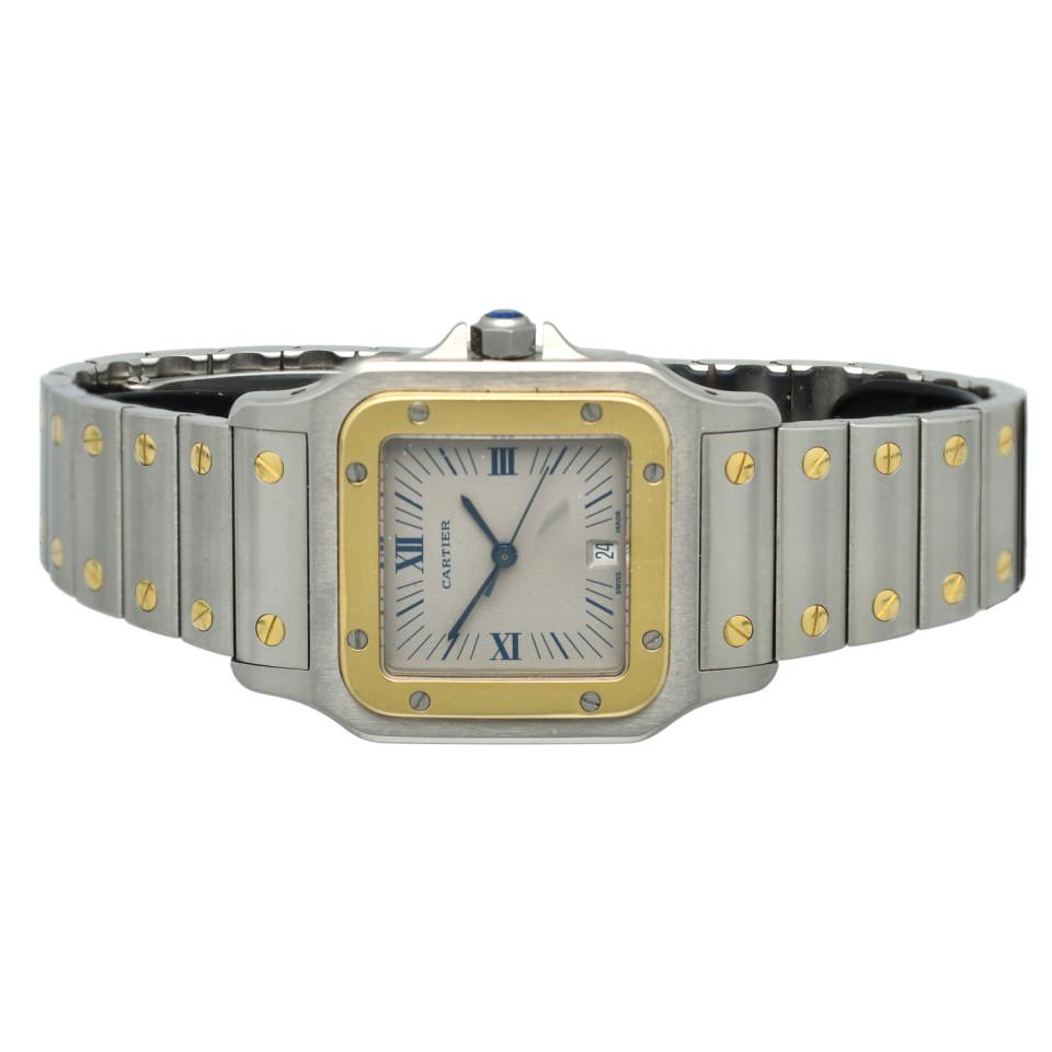 Cartier Santos Galbee Goud/Staal 187901