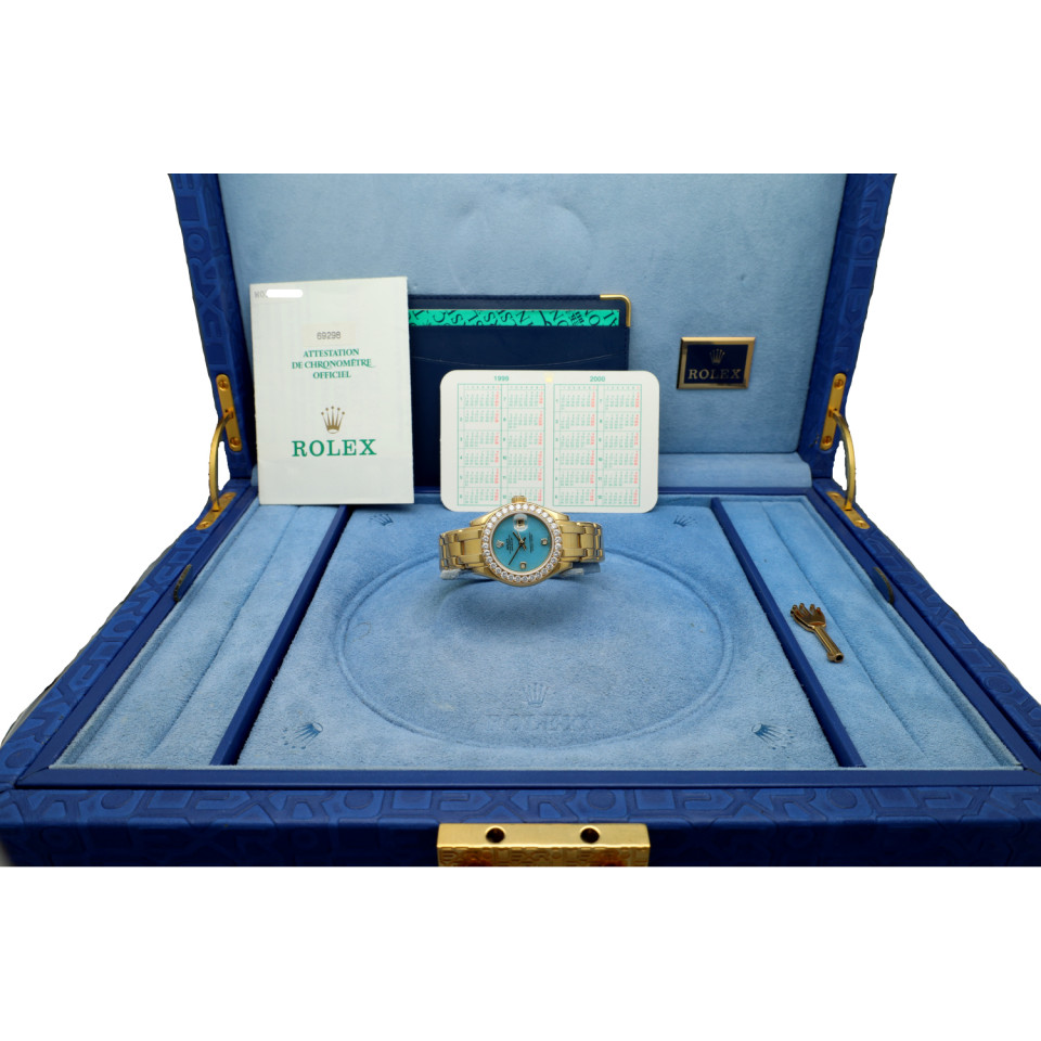Rolex Lady-Datejust Pearlmaster Factory Tiffany dial