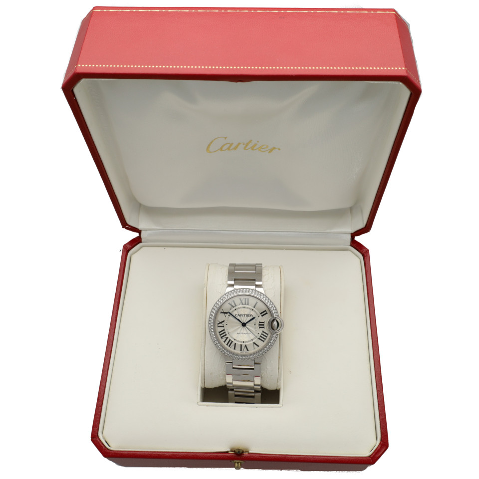 Cartier Ballon Blue 18 Krt Witgoud-Diamant