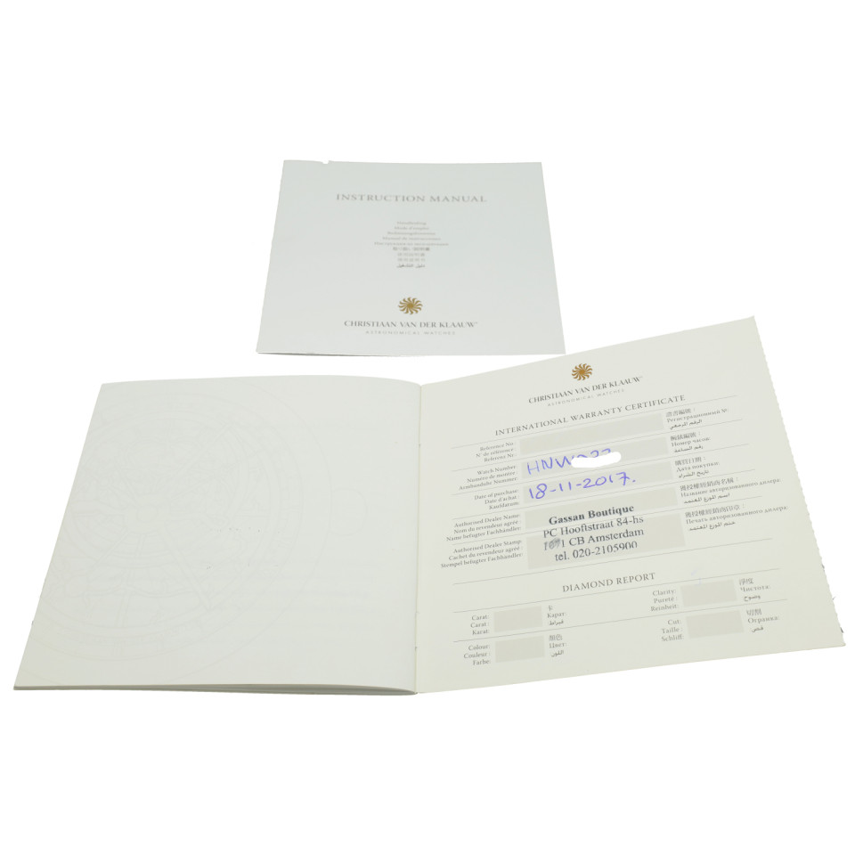 Christiaan van der Klaauw Hypernova CKHN3326 Full Set.