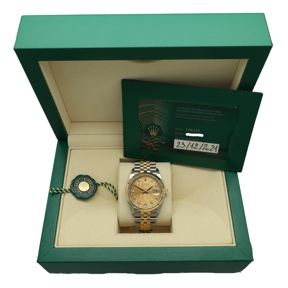 Rolex Datejust 36 Ref: 126233  Goud/Staal