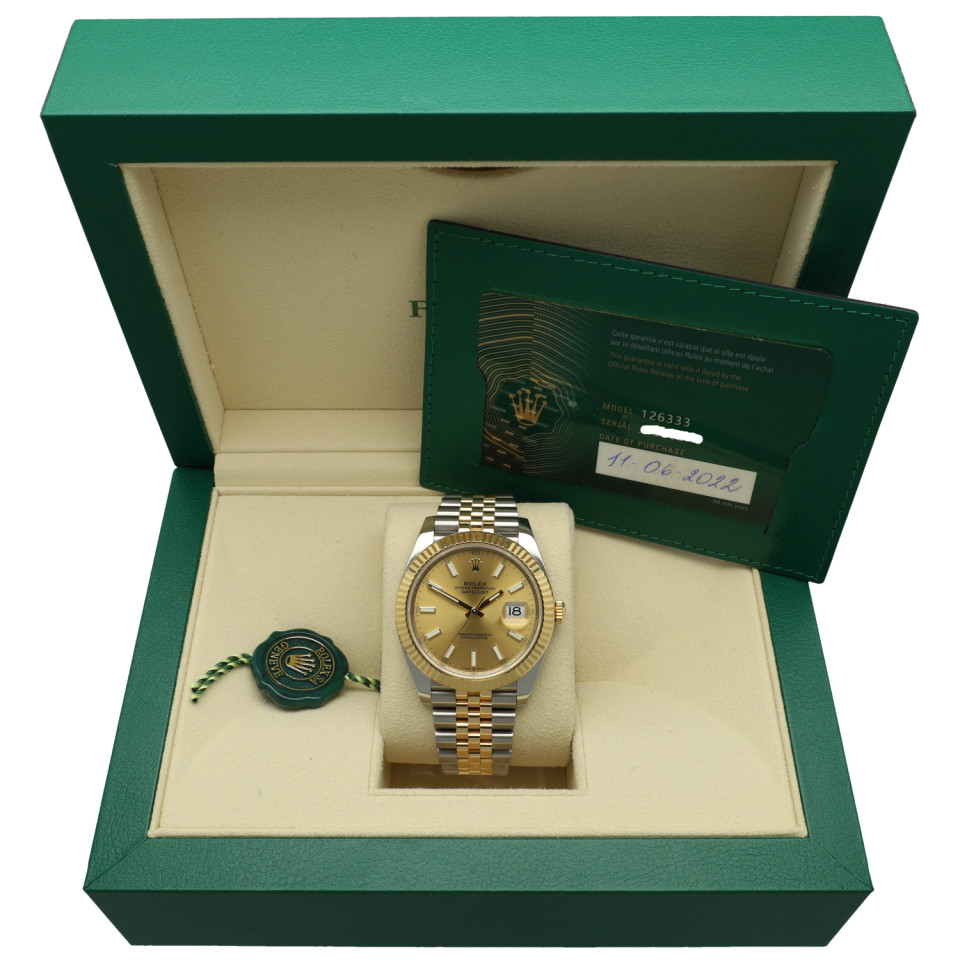 Rolex Datejust 41mm Goud/Staal  Ref:126333