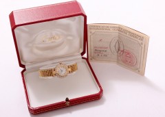 Cartier Rivoli Dames Horloge 18 Krt. goud met briljant