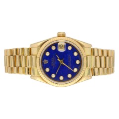 Rolex Datejust 18Krt. goud President Lapis Lazuli