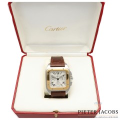 Cartier Santos 100 XL goud/staal Ref. 2740