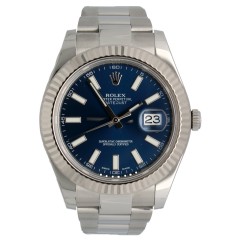 Rolex Datejust II ''Blue Dial'' Ref. 116334 GERSERVEERD