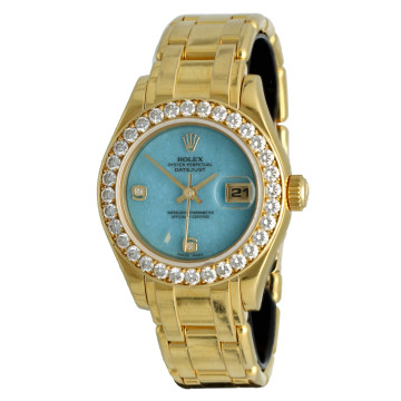 Rolex Lady-Datejust Pearlmaster 29 Diamonds Factory Tiffany Dial