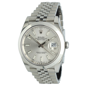 Rolex Datejust 41 Ref.126300 Silver Index Jubilee