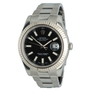 Rolex Datejust II Ref.116334 Oyster/Black GERESERVEERD