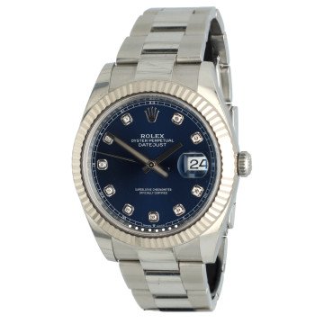 Rolex Datejust 41 Ref.126334 Blue/Diamonds