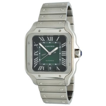 Cartier Santos Green dial Full set WSSA0062