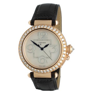Cartier Pasha RoseGold MOP Dial "Factory Diamonds"