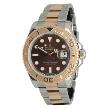 Rolex Yachtmaster 40 Everose-Staal Ref. 116621 Chocolate Dial